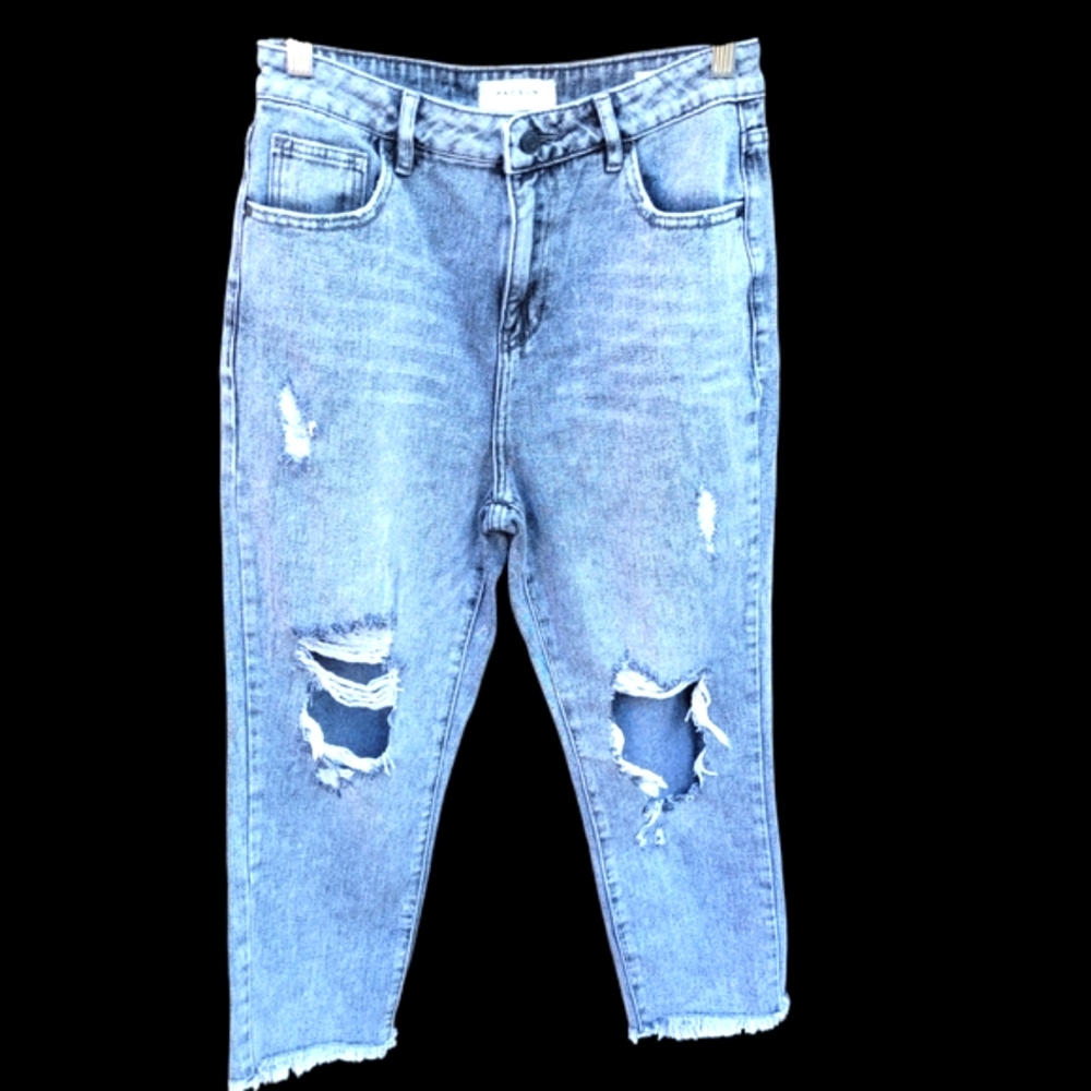 PacSun Blue Ankle Cropped Distressed Jeans Womens Size 28